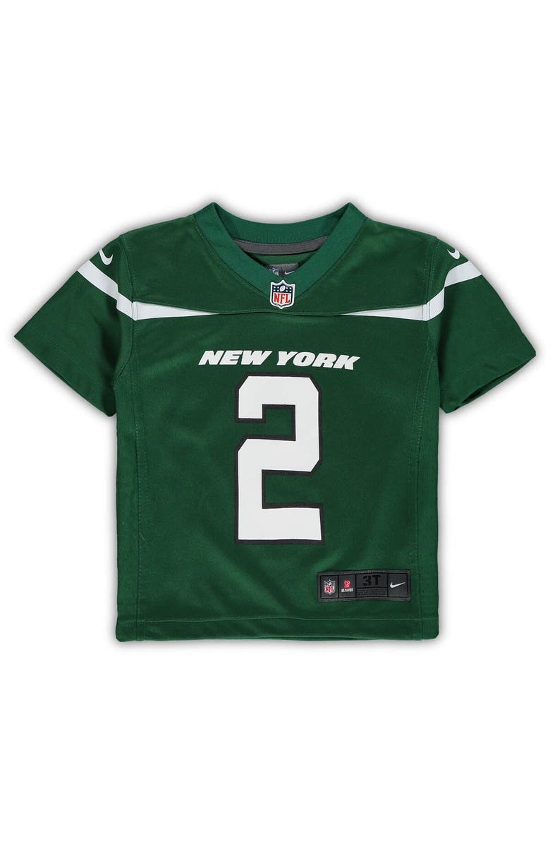 Nike Toddler Nike Zach Wilson Green New York Jets Game Jersey, Alternate, color,