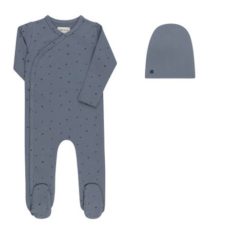 Clover Print Collection - Footie & Beanie