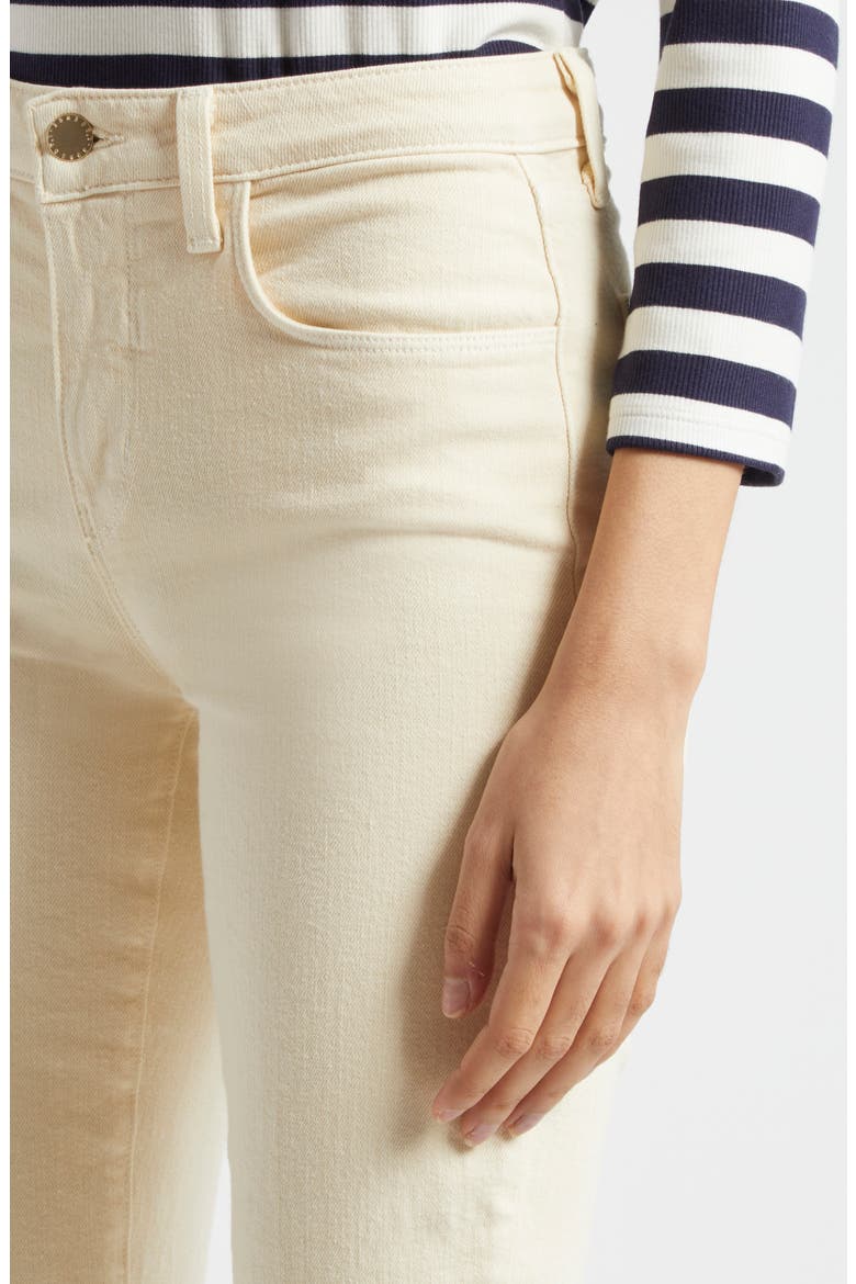 Ruth High Rise Straight Leg Jeans, Alternate, color, CREME BRUL