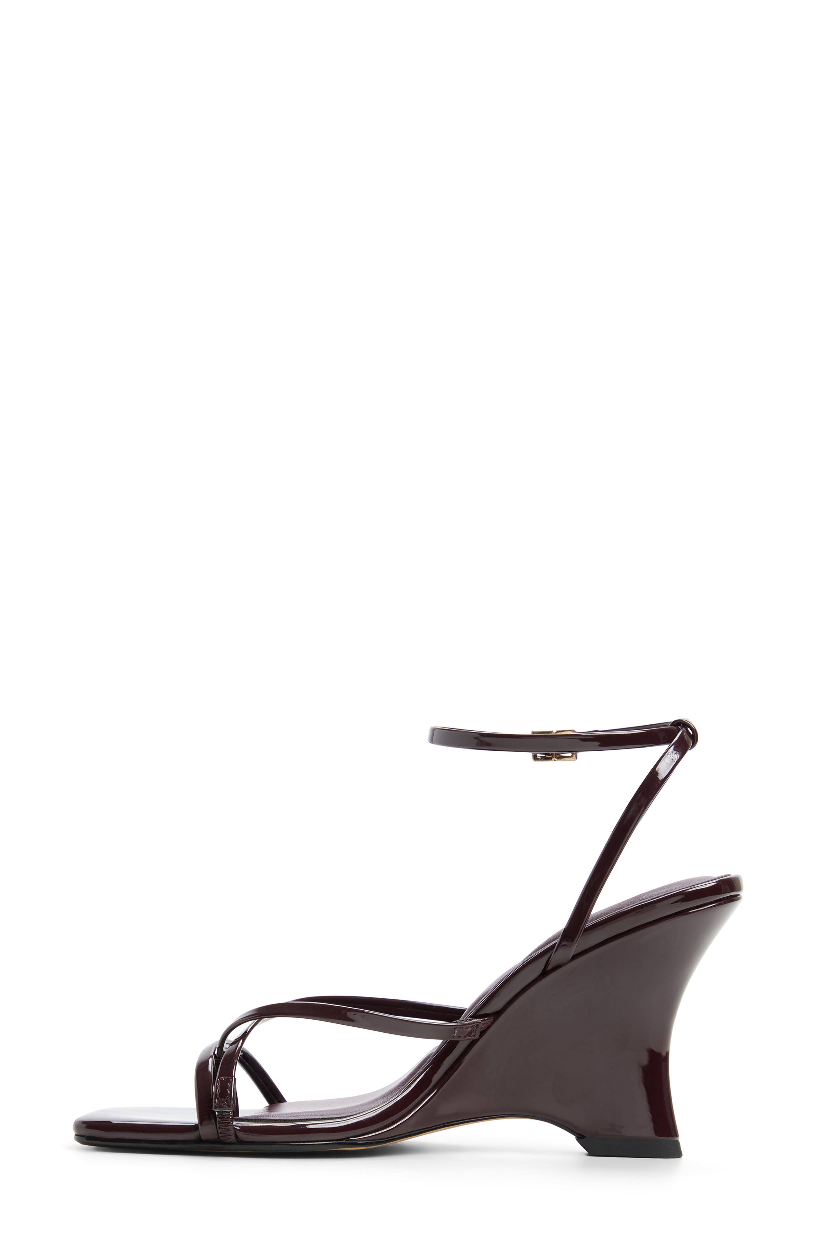 Lexina Wedge Sandal, Alternate, color, BURGUNDY
