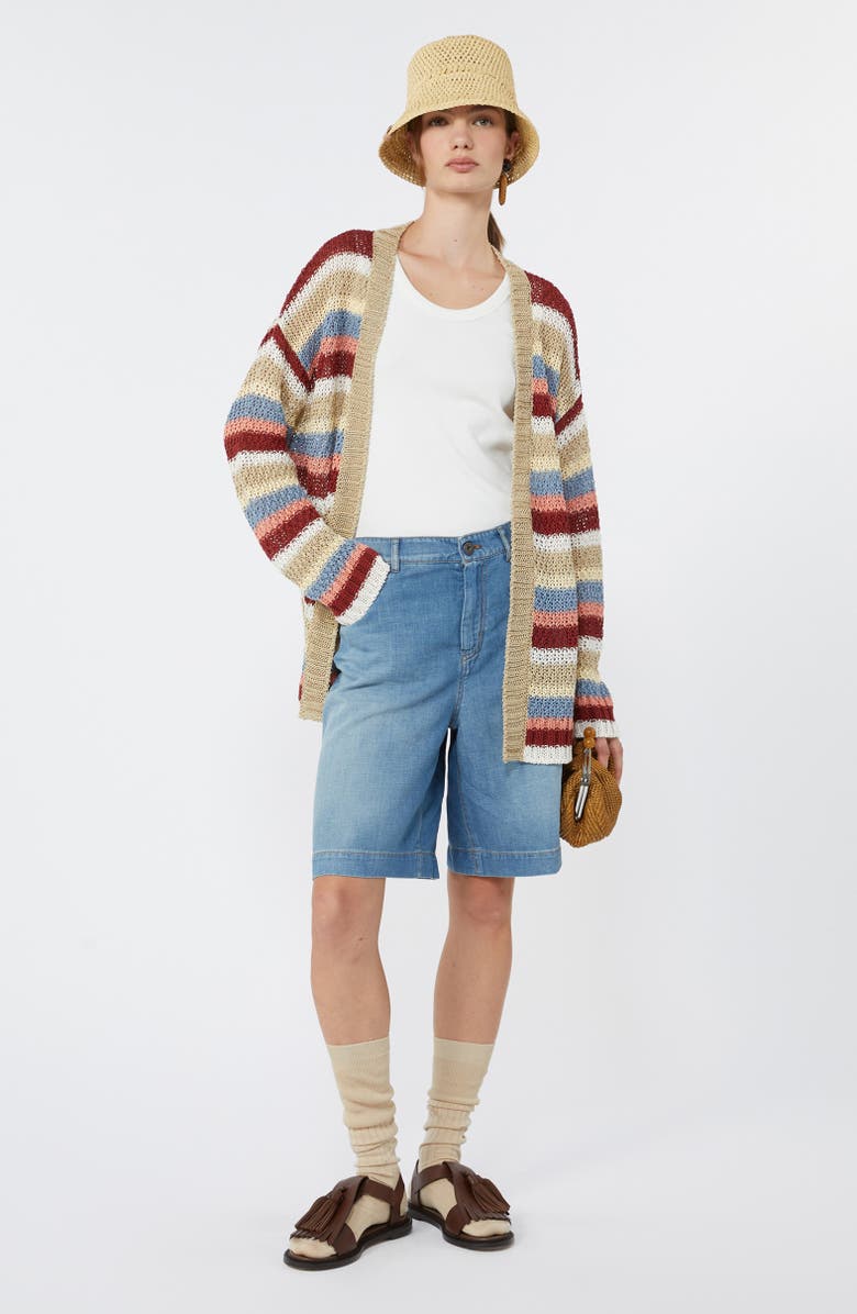 Weekend Max Mara Dozono Denim Shorts, Alternate, color, 