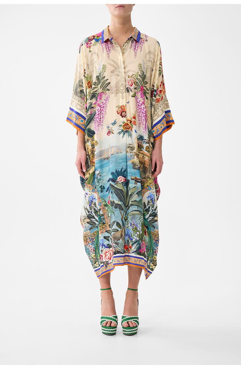 Camilla Batwing Kaftan, Main, color, Bodrum Botanicals