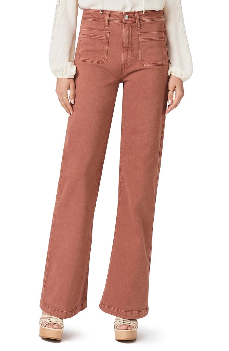 PAIGE Leenah Patch Pocket Wide Leg Jeans, Main, color, 