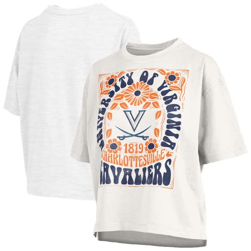 Pressbox White Virginia Cavaliers Harmony Oversized T-shirt