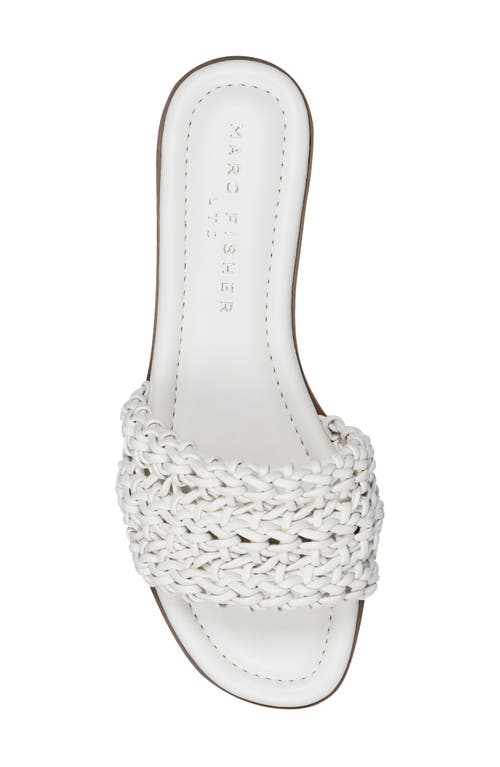Marc Fisher Ltd Women's Vickee Woven Flat Slide Sandals In Ivory