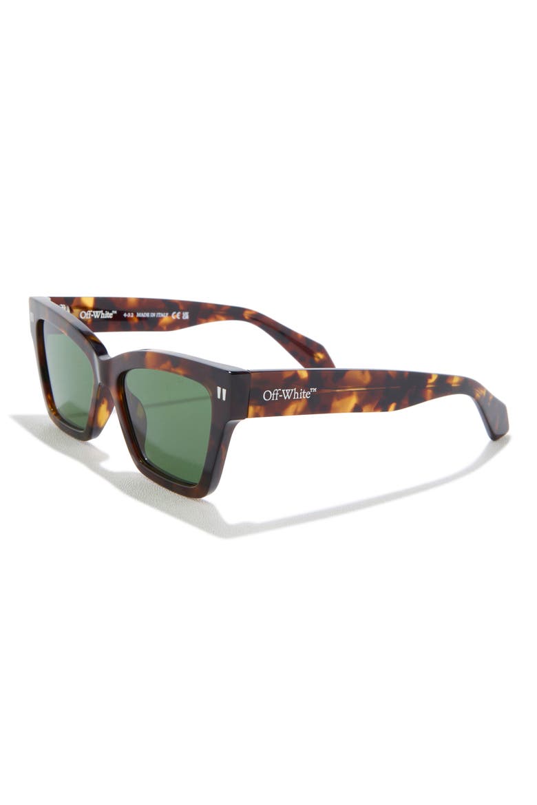 Cincinnati 54mm Square Sunglasses, Main, color, HAVANA GREEN