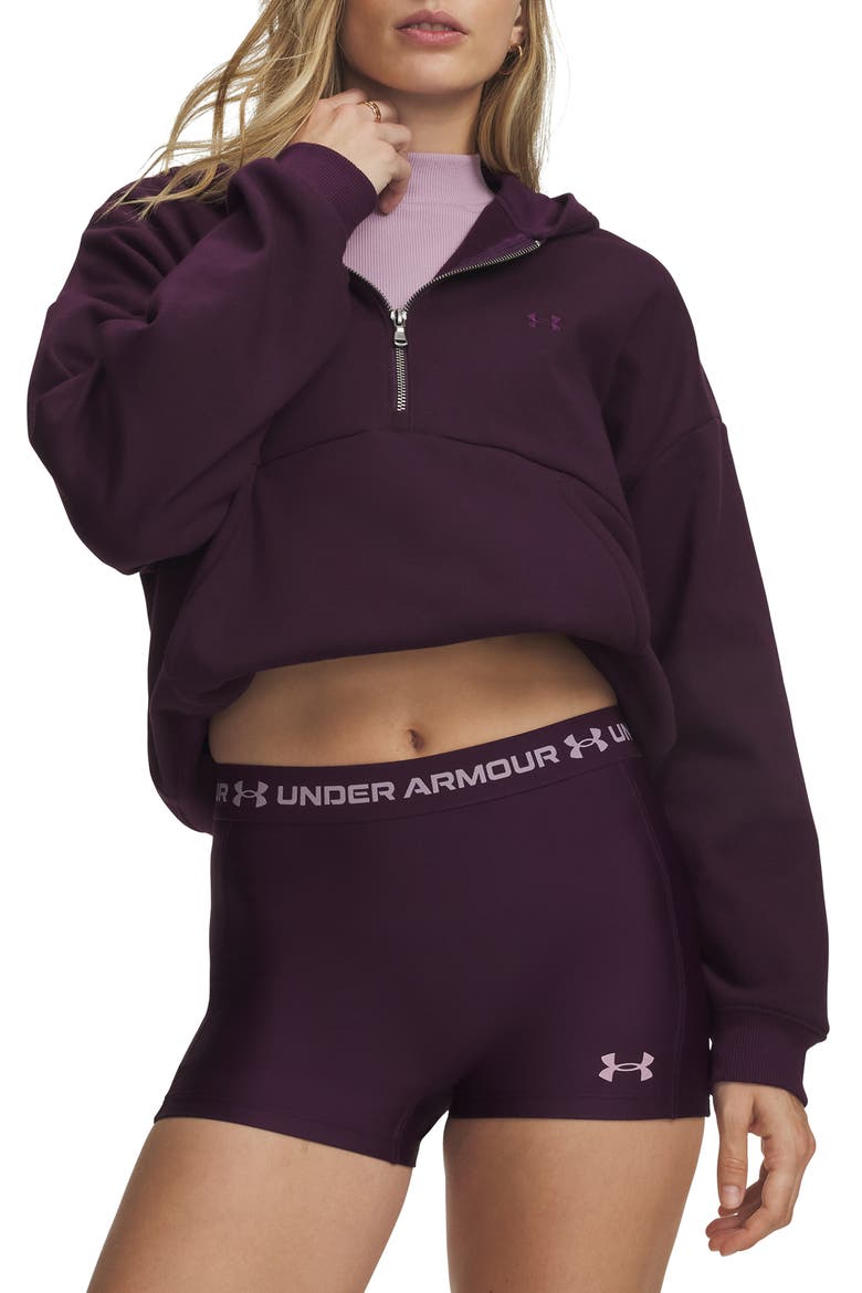 Icon Fleece Half Zip Hoodie, Main, color, 526 PURPLE ECHO