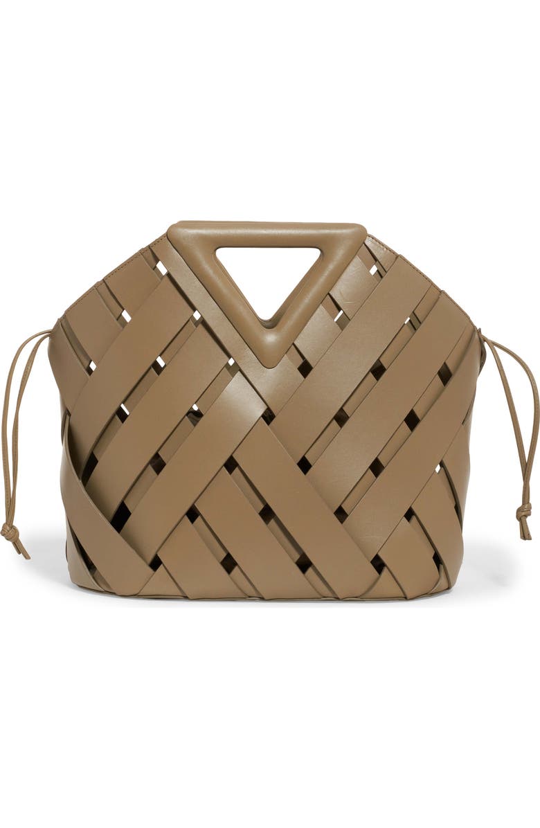 Bottega Veneta The Triangle Intrecciato Leather Tote, Main, color,