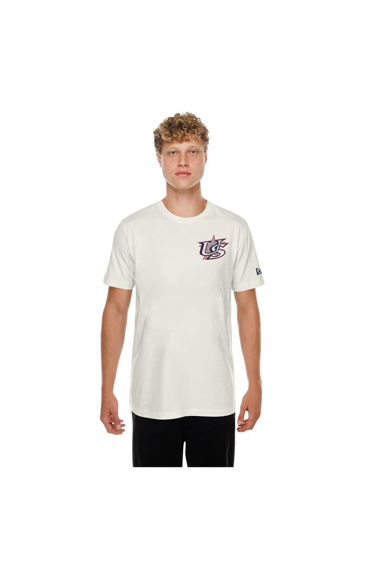 Men's New Era Cream USA Baseball 2026 World Baseball Classic Hot Dog T-Shirt, Main, color, Cream