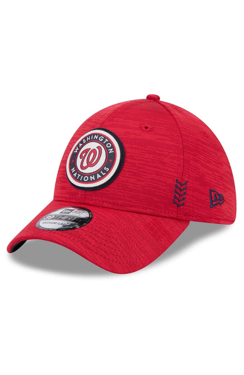 New Era Men's New Era Red Washington Nationals 2024 Clubhouse 39THIRTY Flex Fit Hat, Alternate, color, Red