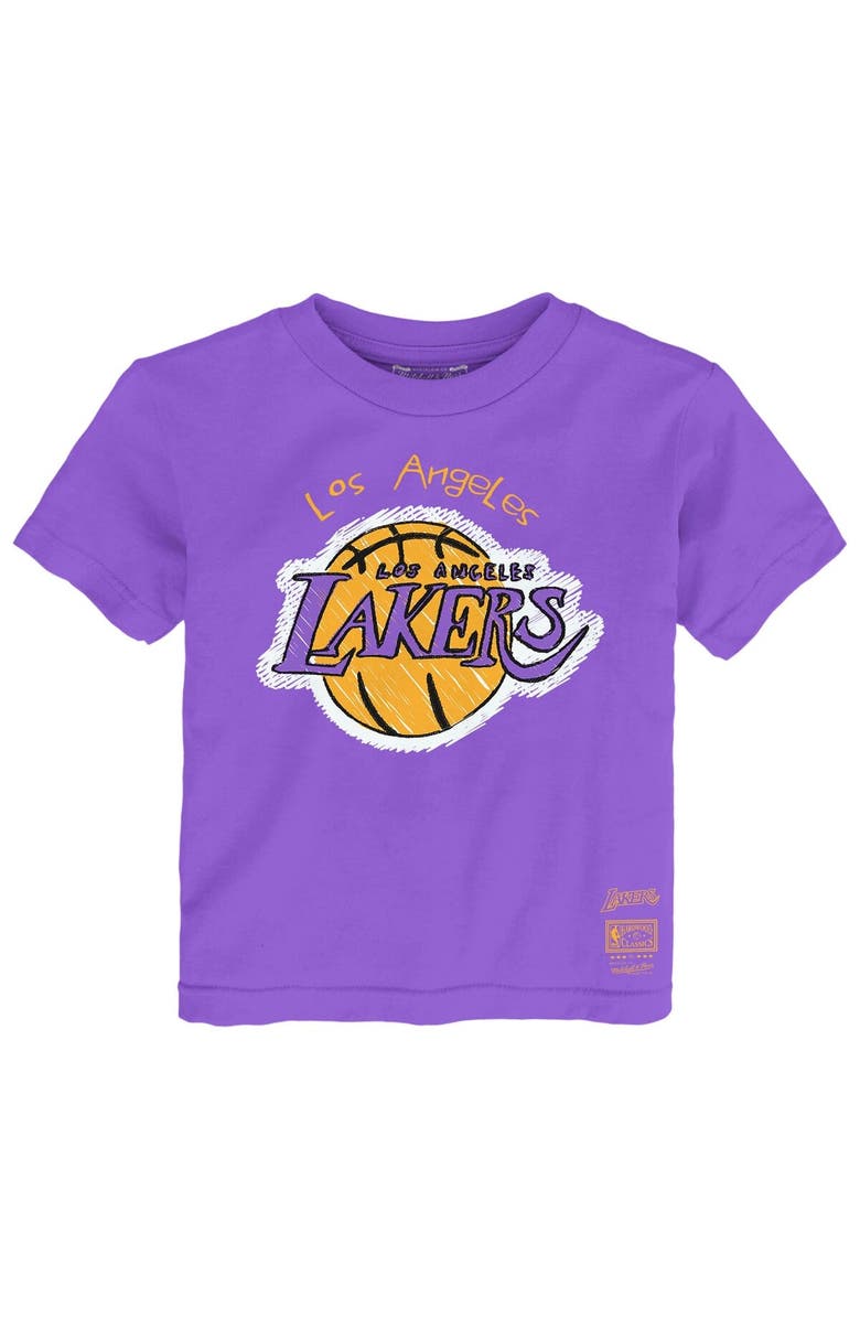 Mitchell & Ness Toddler Mitchell & Ness Purple Los Angeles Lakers Favorite Team T-Shirt, Main, color, 