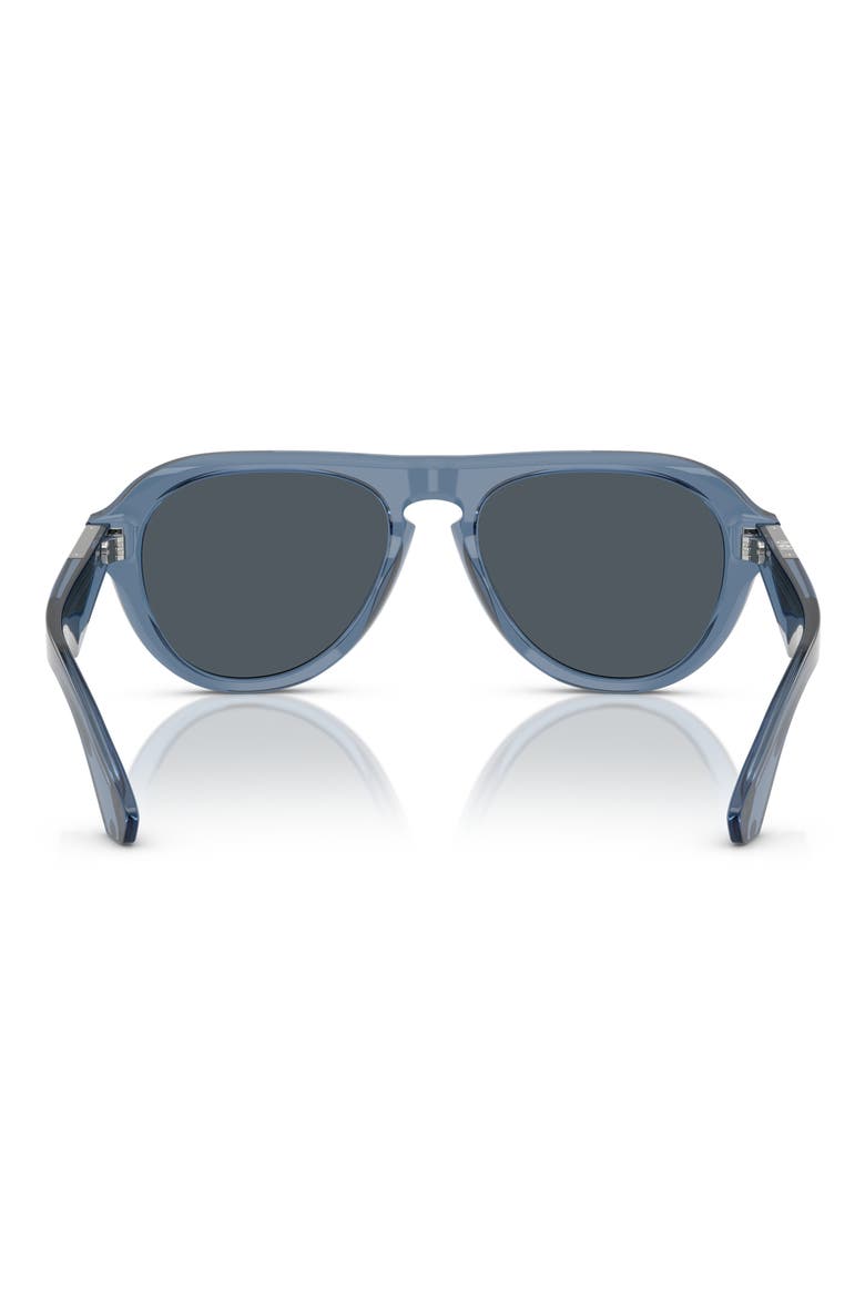 55mm Pilot Sunglasses, Alternate, color, BLUE