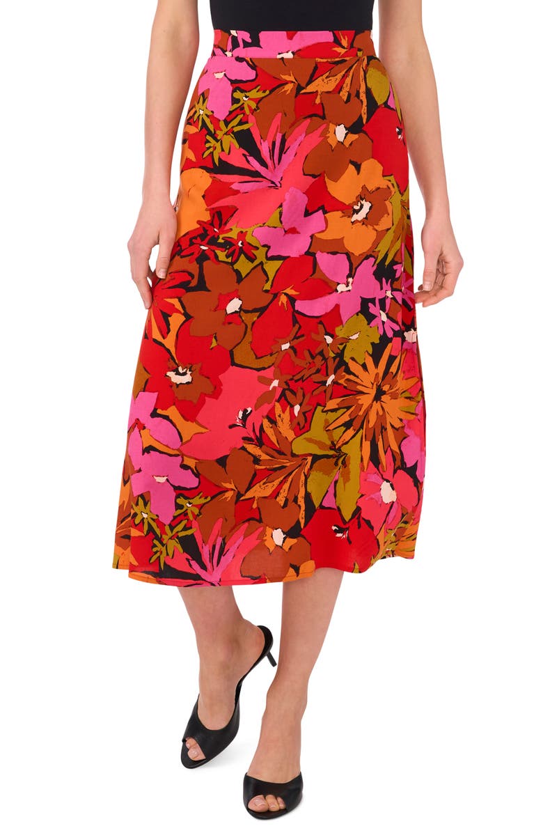 Halogen<sup>®</sup> Side Slit Midi Skirt, Main, color, 