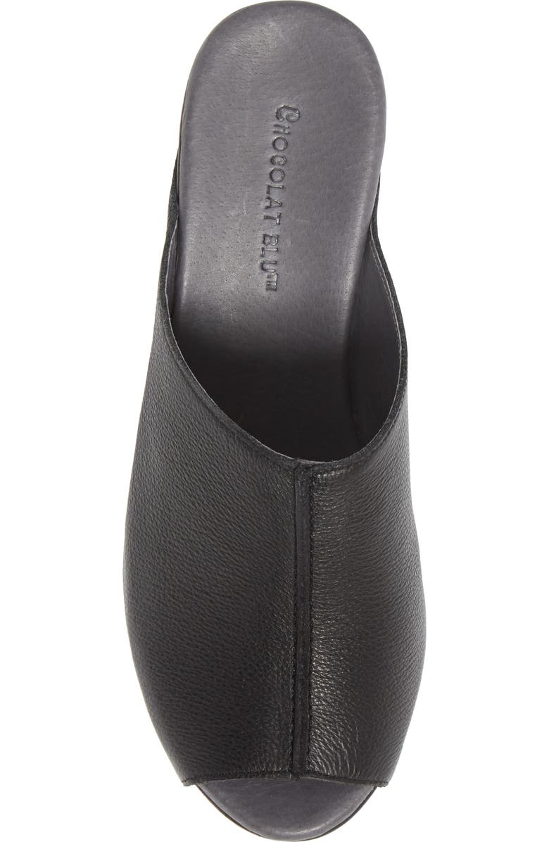 Chocolat Blu Wynn Peep Toe Mule, Alternate, color,