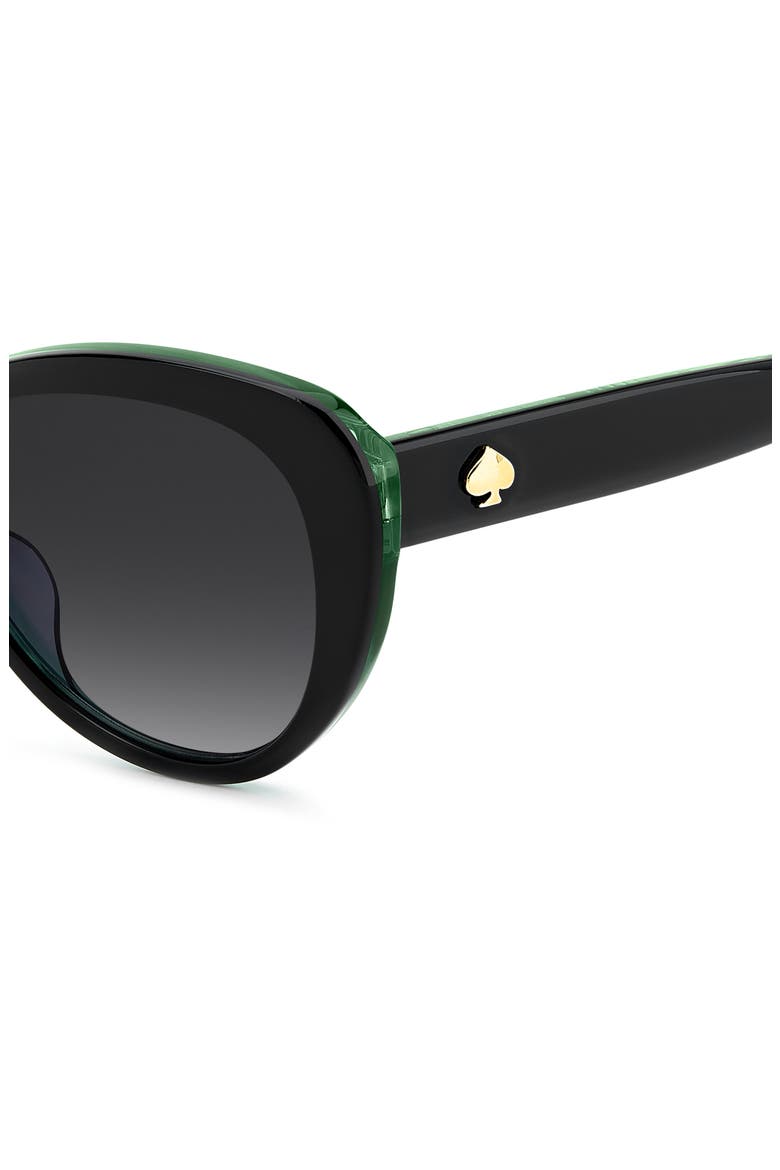 josi 55mm cat eye sunglasses, Alternate, color, BLACK/ DARK GREY