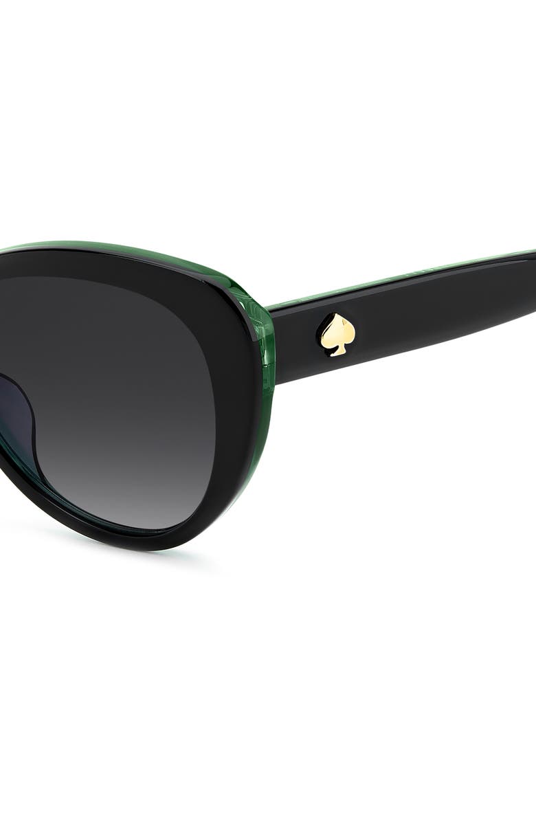 Kate Spade New York josi 55mm cat eye sunglasses, Alternate, color, Black/ Dark Grey