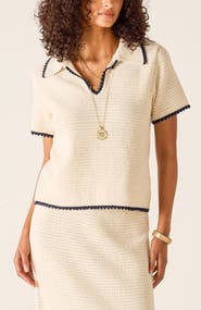 Voyageur by MERSEA Paley Polo Crochet Top