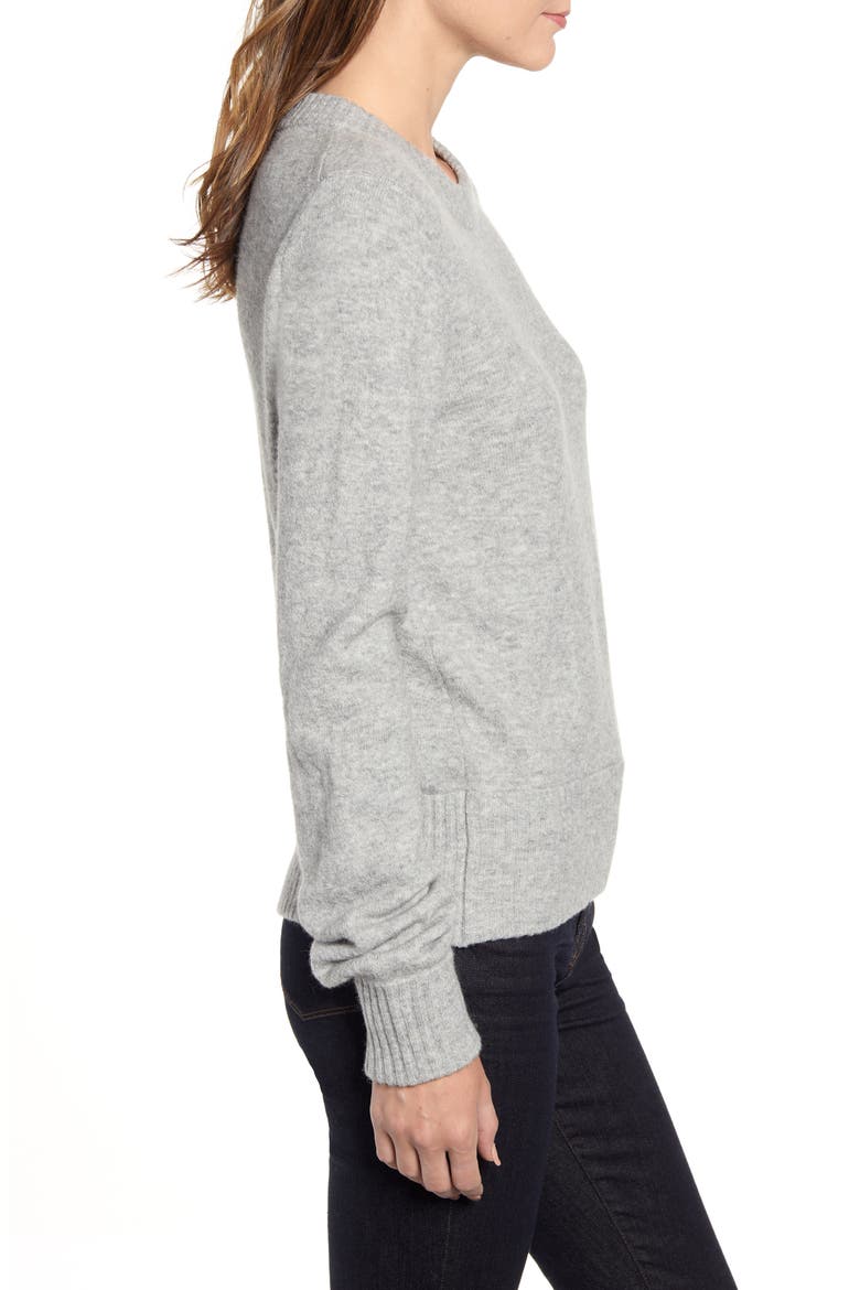 Crewneck Sweater in Super Soft Yarn (Nordstrom Exclusive), Alternate, color, HEATTHR GREY