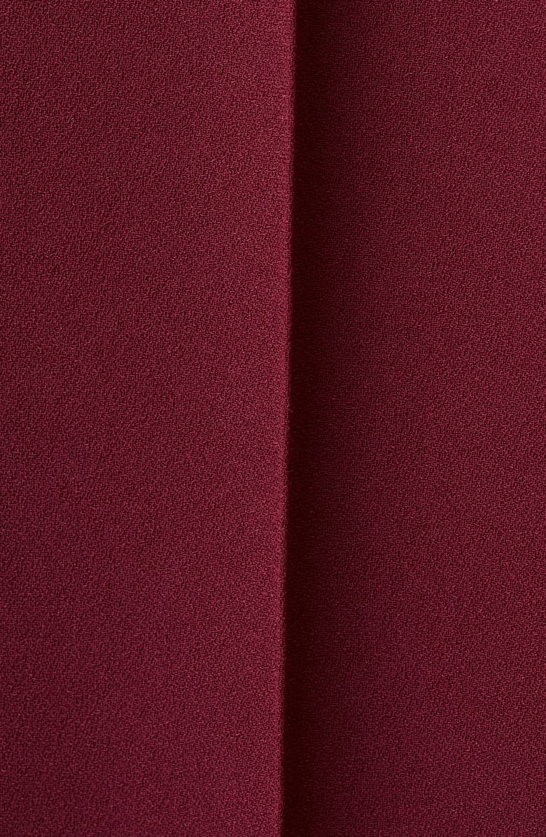 MANGO Seamed Straight Leg Pants, Alternate, color, Burgundy