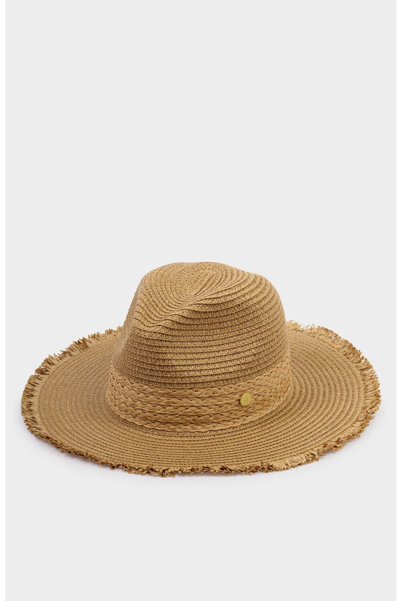 Straw Fedora Hat, Alternate, color, Natural