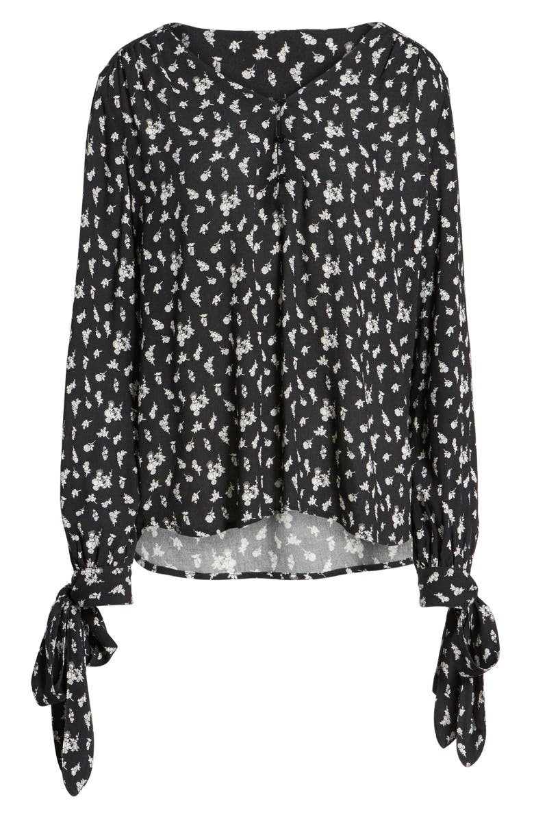 Hinge Tie Sleeve Top, Alternate, color,