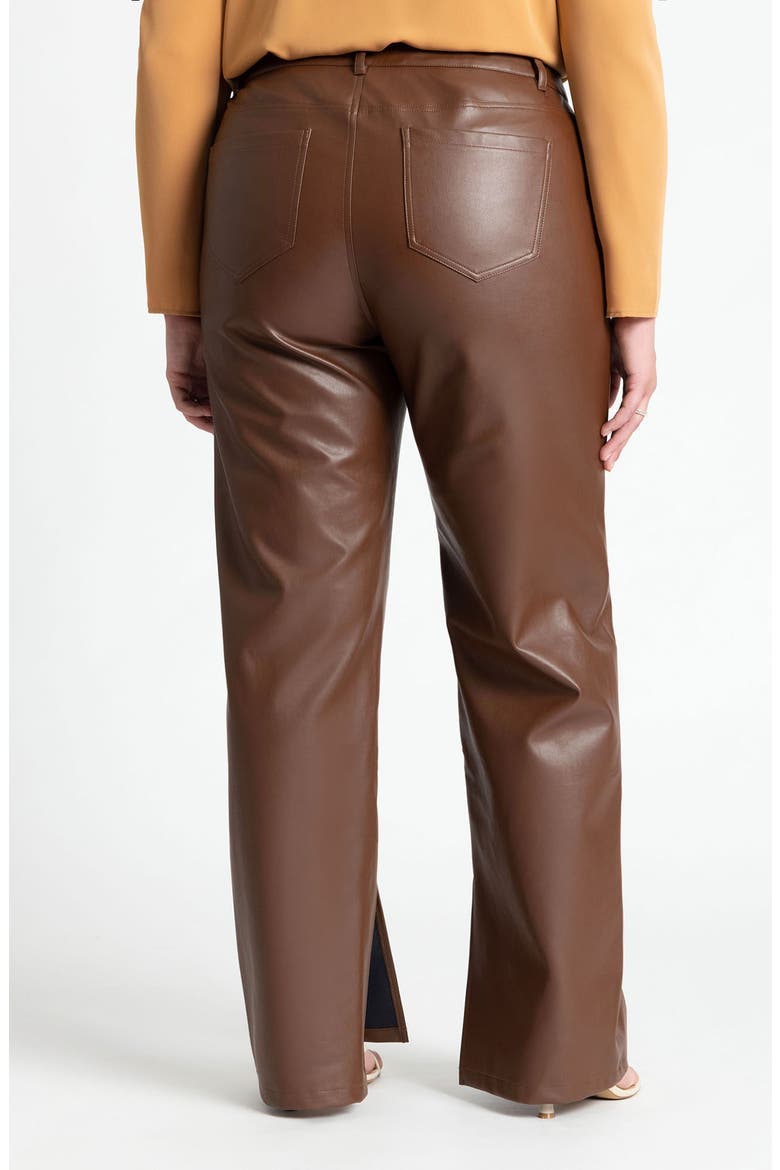 Faux Leather Pants, Alternate, color, ROCKY ROAD