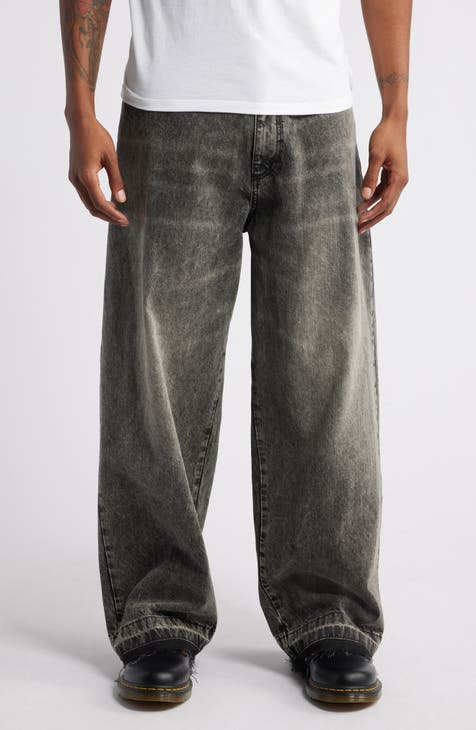 Mens big and tall wide leg jeans best sale