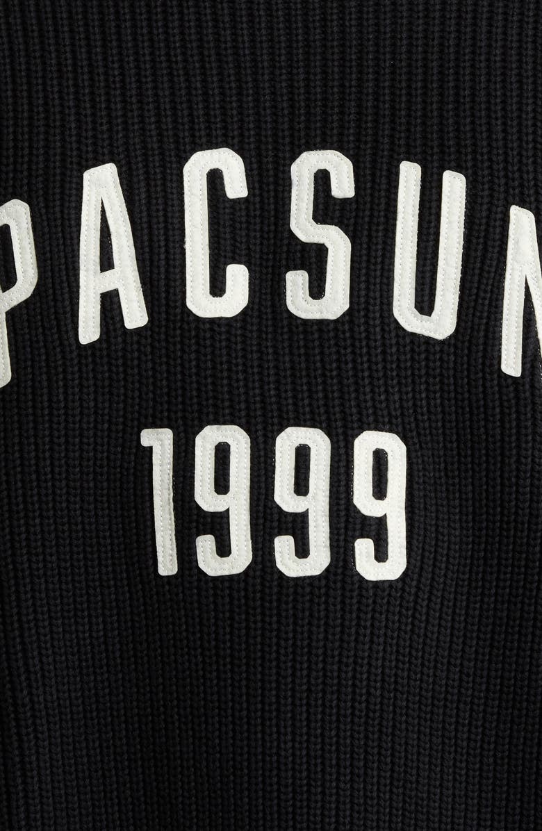 PacSun Oversize 1999 Cotton Sweater, Alternate, color, Black