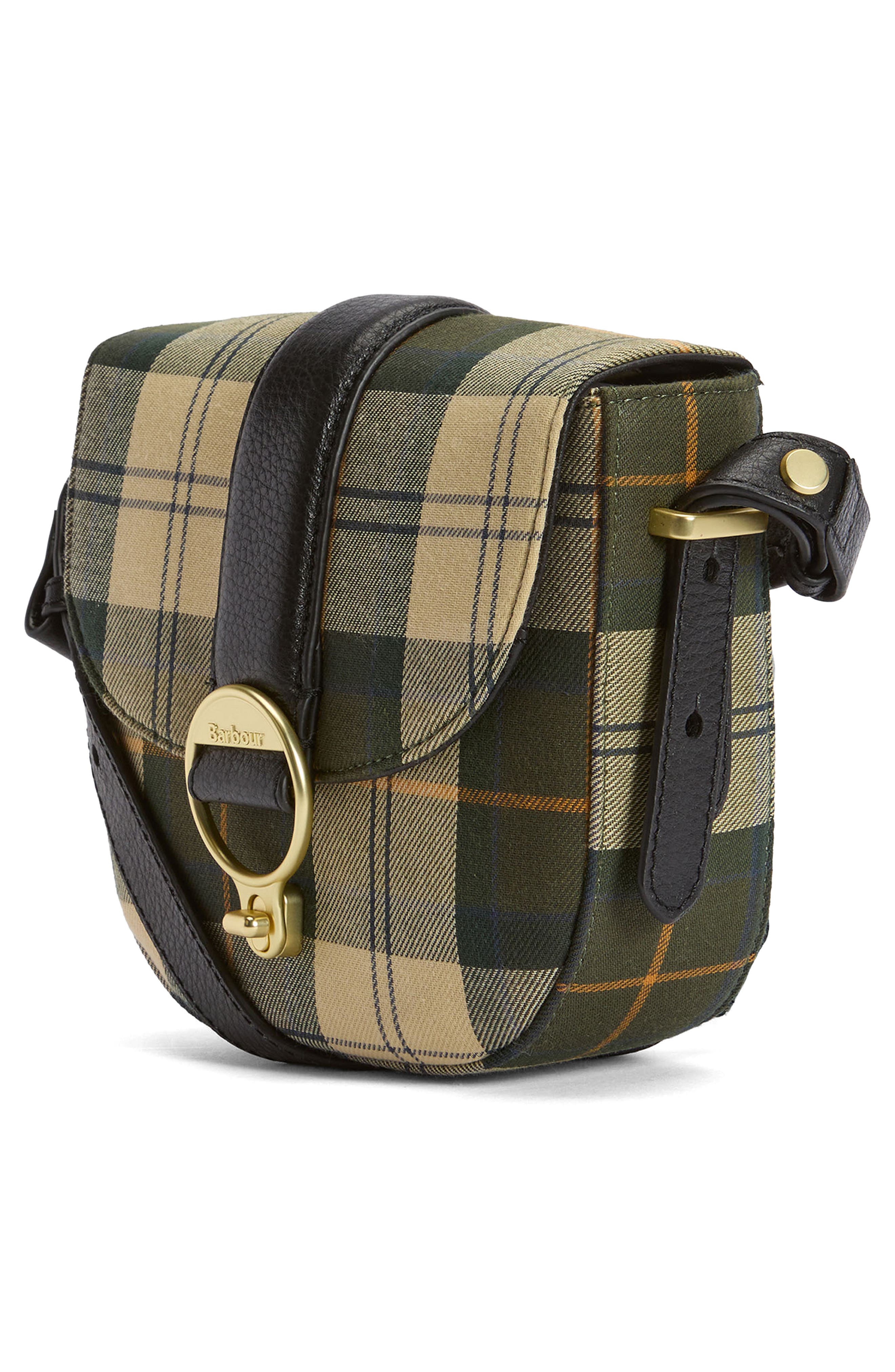 Barbour Elm Tartan Crossbody Bag, Alternate, color, Ancient Tartan