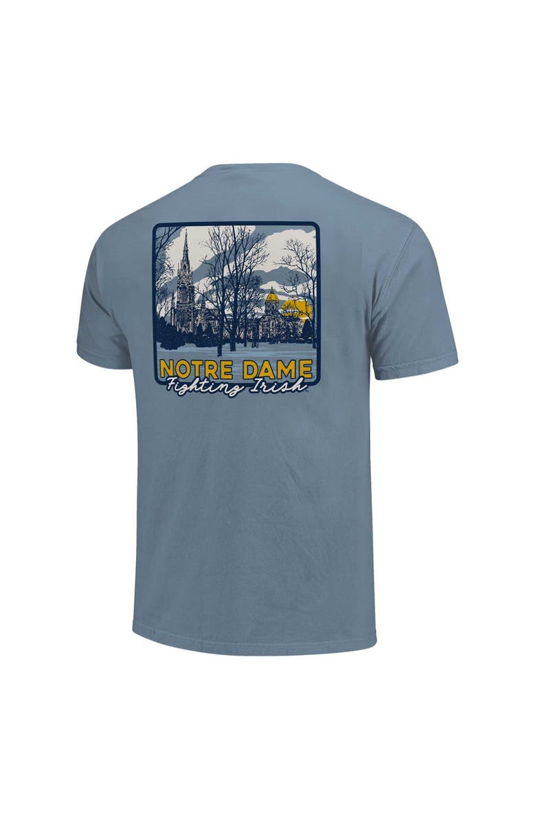 IMAGE ONE Unisex Light Blue Notre Dame Fighting Irish Hyper Local Campus River T-Shirt, Alternate, color, 
