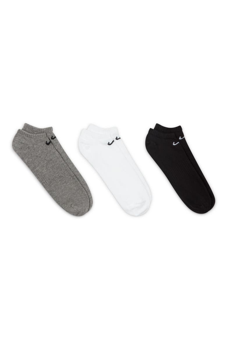 Everyday Lightweight Training No-Show Socks - Pack of 3, Main, color, MULTI-COLOR