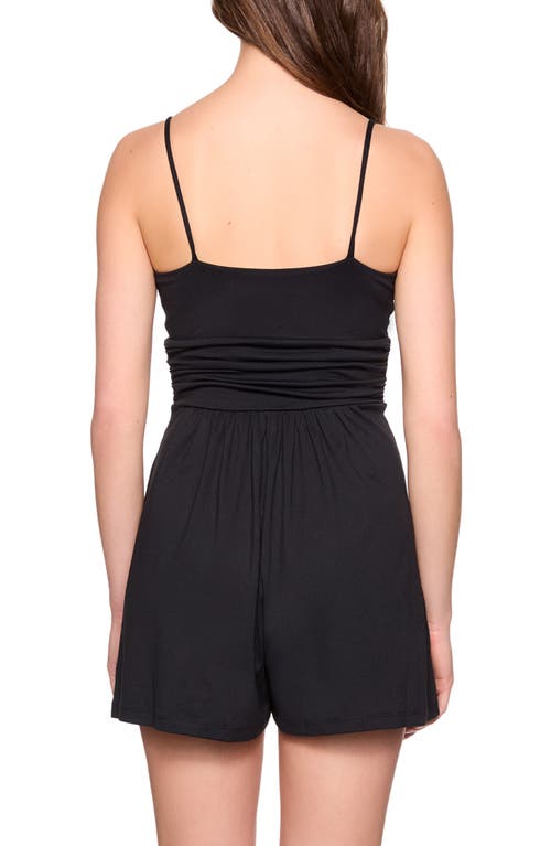 Susana Monaco Spaghetti Strap Ruched Romper