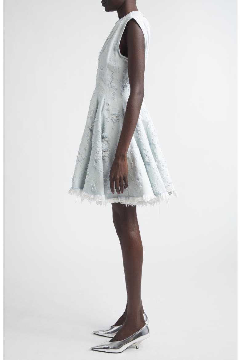 Reese Ripped Denim Dress, Alternate, color, LIGHT BLUE DESTROY