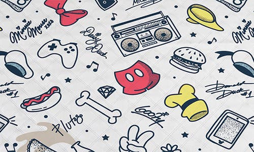 Picnic Time Mickey Mouse & Friends Polar Fleece Blanket Bag In Black