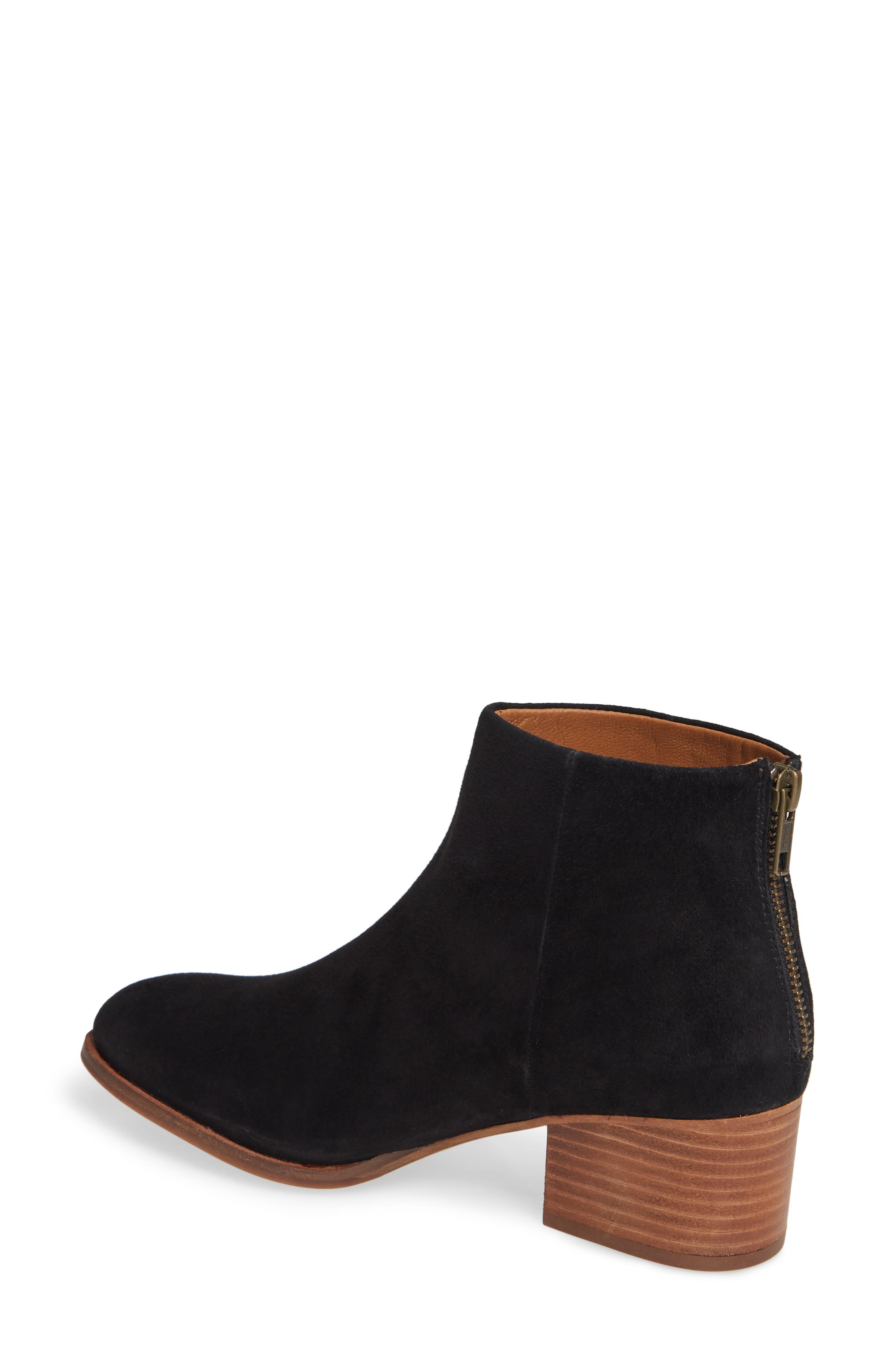 Floodplain Block Heel Bootie, Alternate, color, BLACK SUEDE