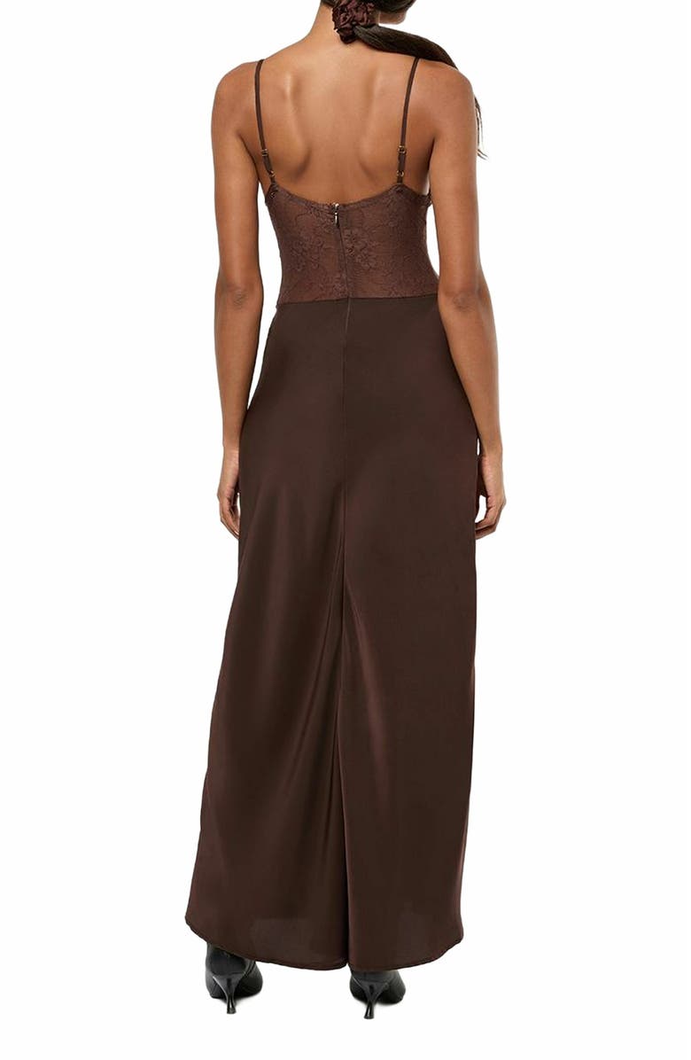 WeWoreWhat Lace Slip Maxi Dress, Alternate, color, 