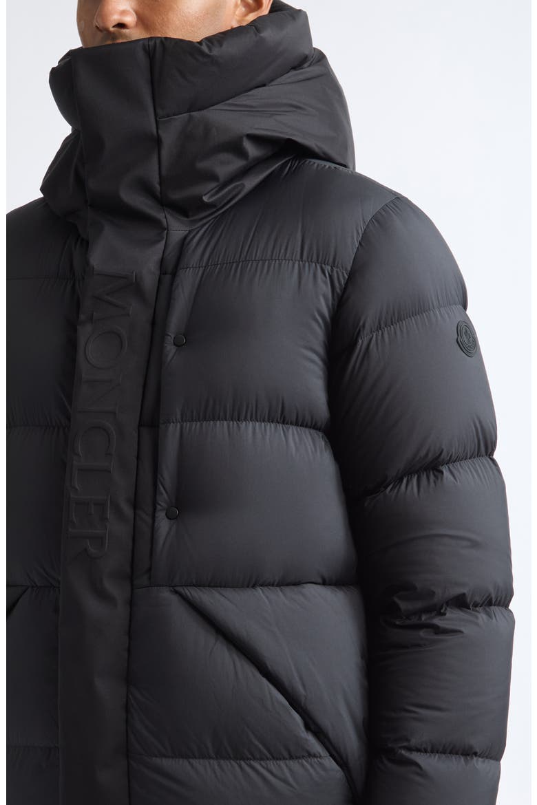 Madeira Hooded Puffer Jacket, Alternate, color, BLACK
