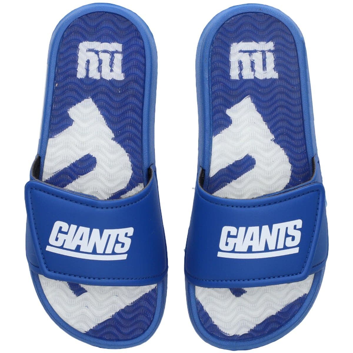 FOCO Youth FOCO New York Giants Gel Slide Sandals, Main, color, 