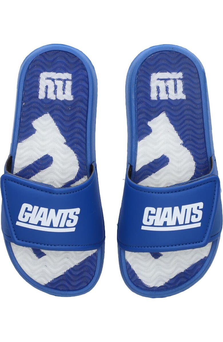 FOCO Youth FOCO New York Giants Gel Slide Sandals, Main, color,