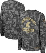 COLOSSEUM Youth Colosseum Camo Washington State Cougars OHT Military Appreciation Dark Star Long Sleeve T-Shirt