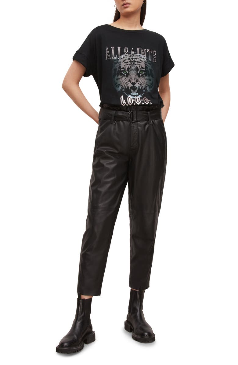 AllSaints Clavon Imogen Cotton Graphic Tee, Alternate, color,