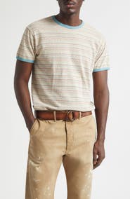 Double RL Southwestern Print Ringer T-Shirt