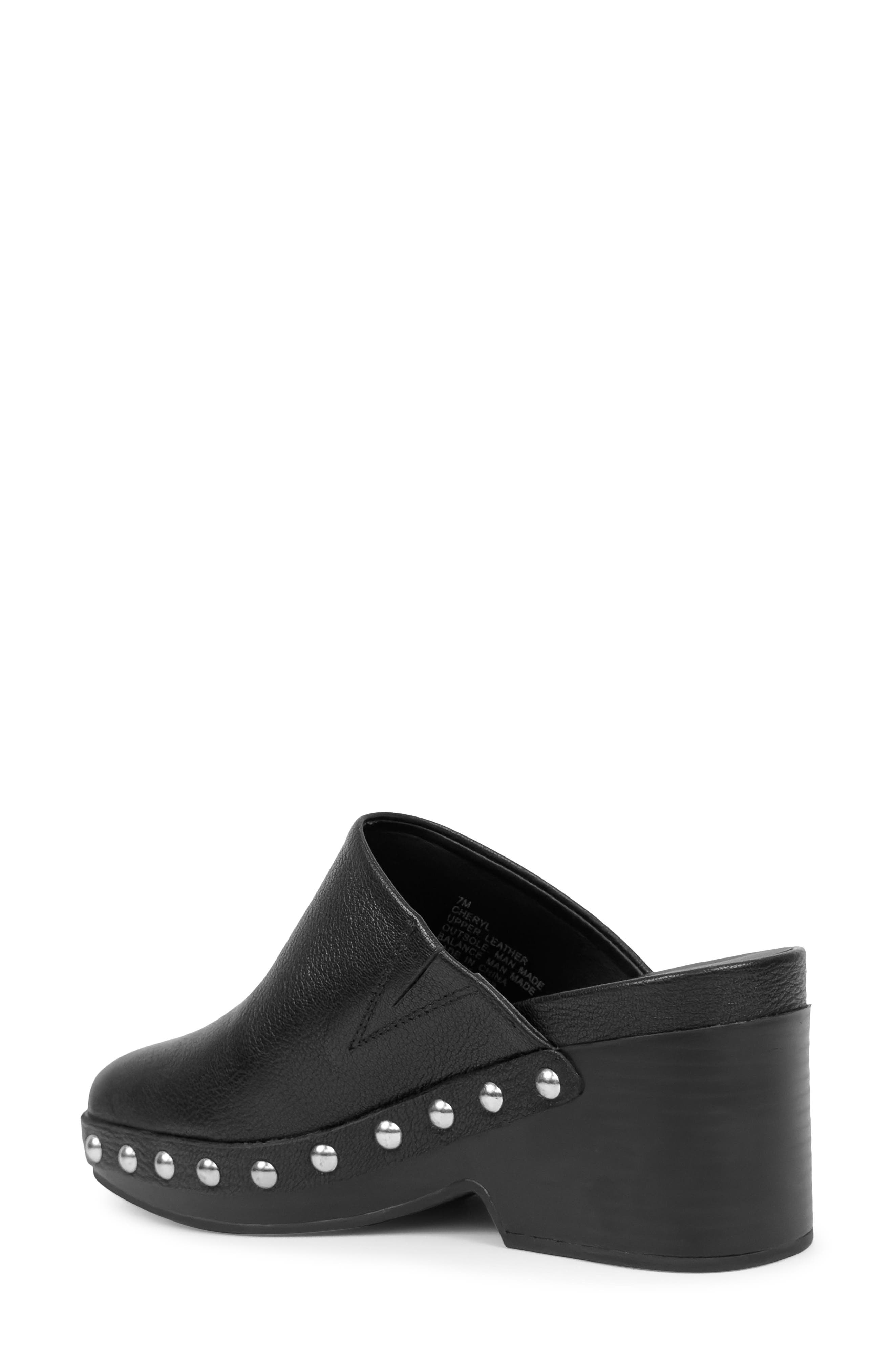 Aerosoles Cheryl Stud Clog, Alternate, color, Black Leather With Studs