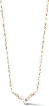 Dana Rebecca Designs Sadie Pearl Mini V-Shape Necklace