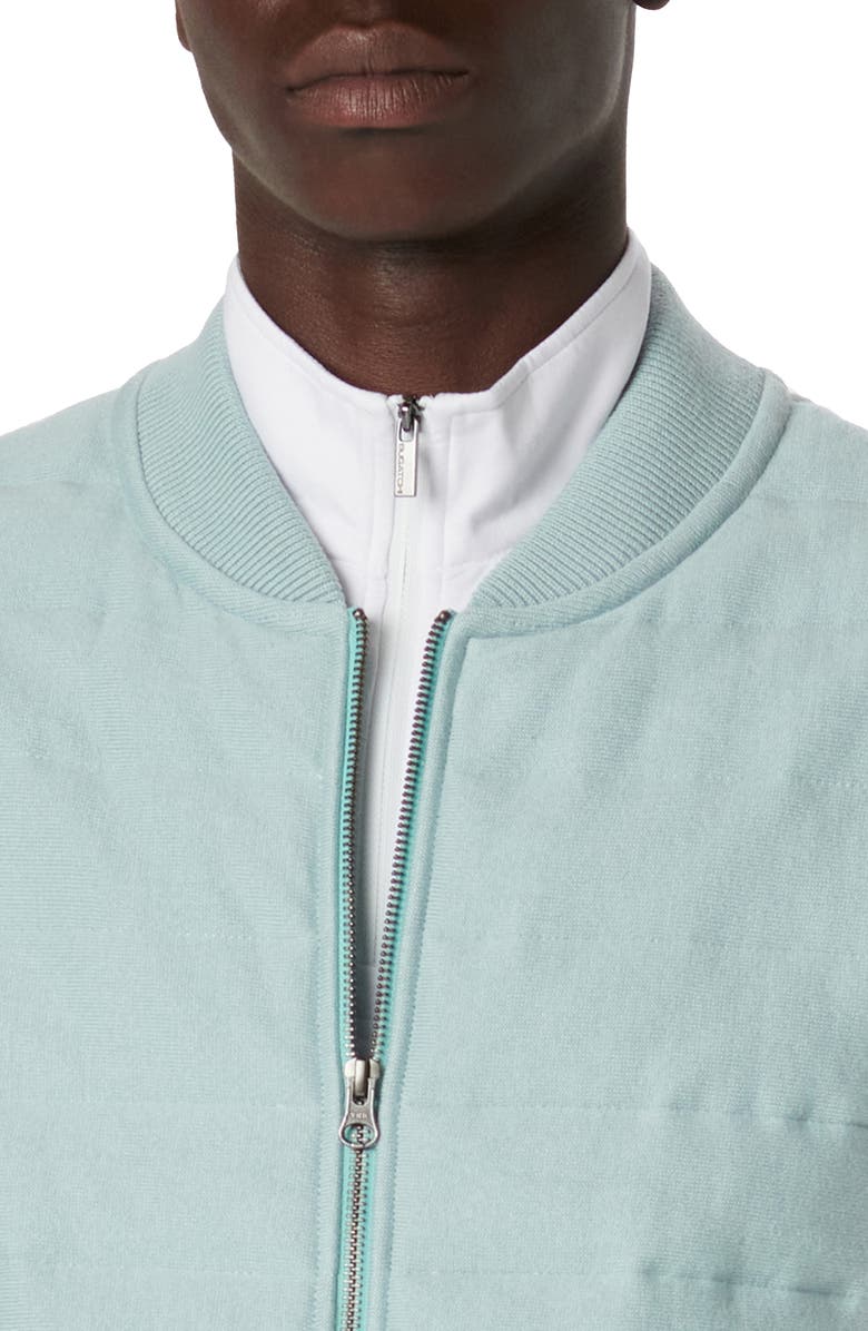 Bugatchi Cotton Zip-Up Sweater Vest, Alternate, color, 