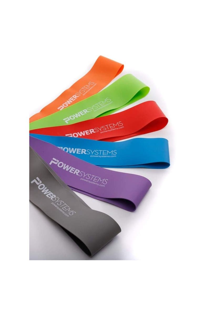 Power system 9" Mini Versa-Loop Exercise Bands Portable Resistance Bands, Main, color, Multicolor