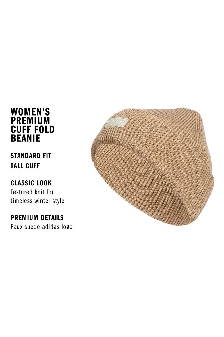 Premium Cuff Beanie, Alternate, color, WARM SANDSTONE BEIGE/ WHITE