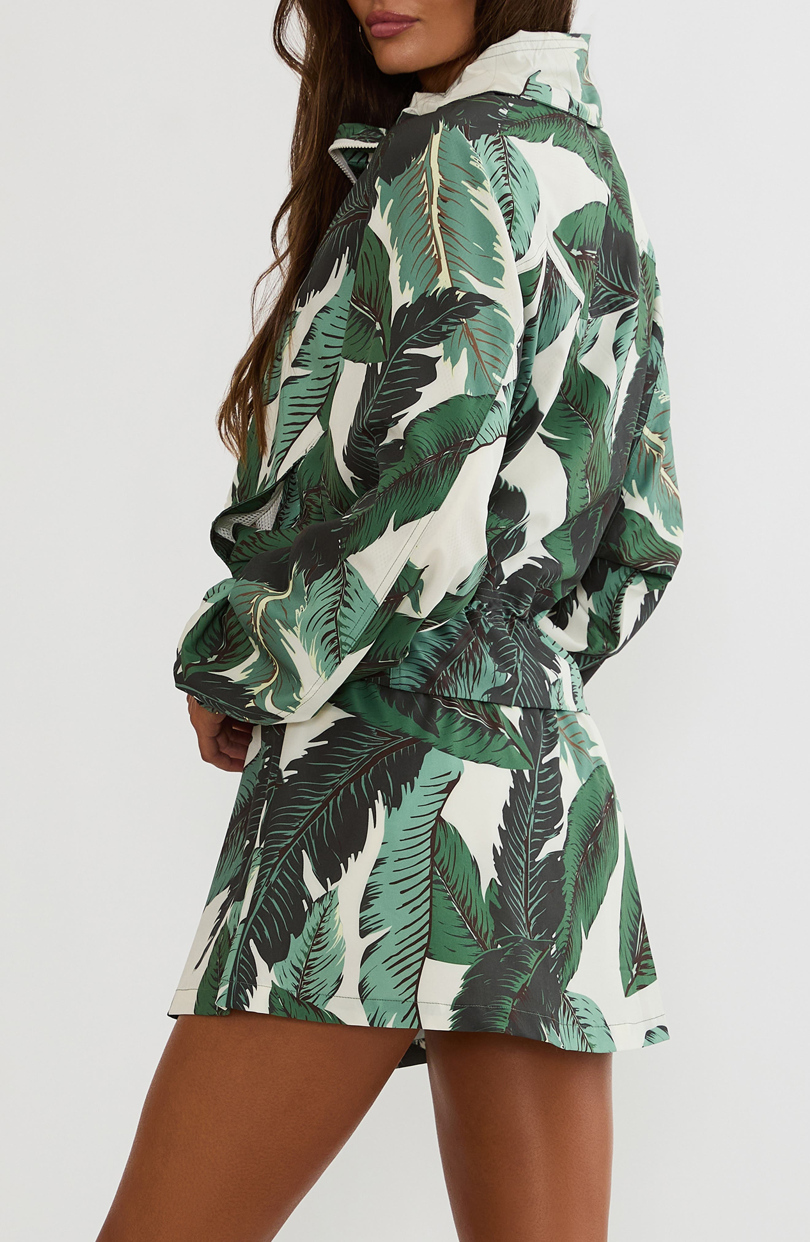 Beach Riot Casen Palm Print Performance Jacket (Women) | Nordstrom