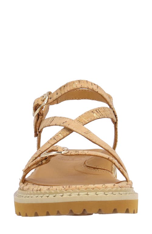 L'amour Des Pieds Danilo Sandal In Natural/gold