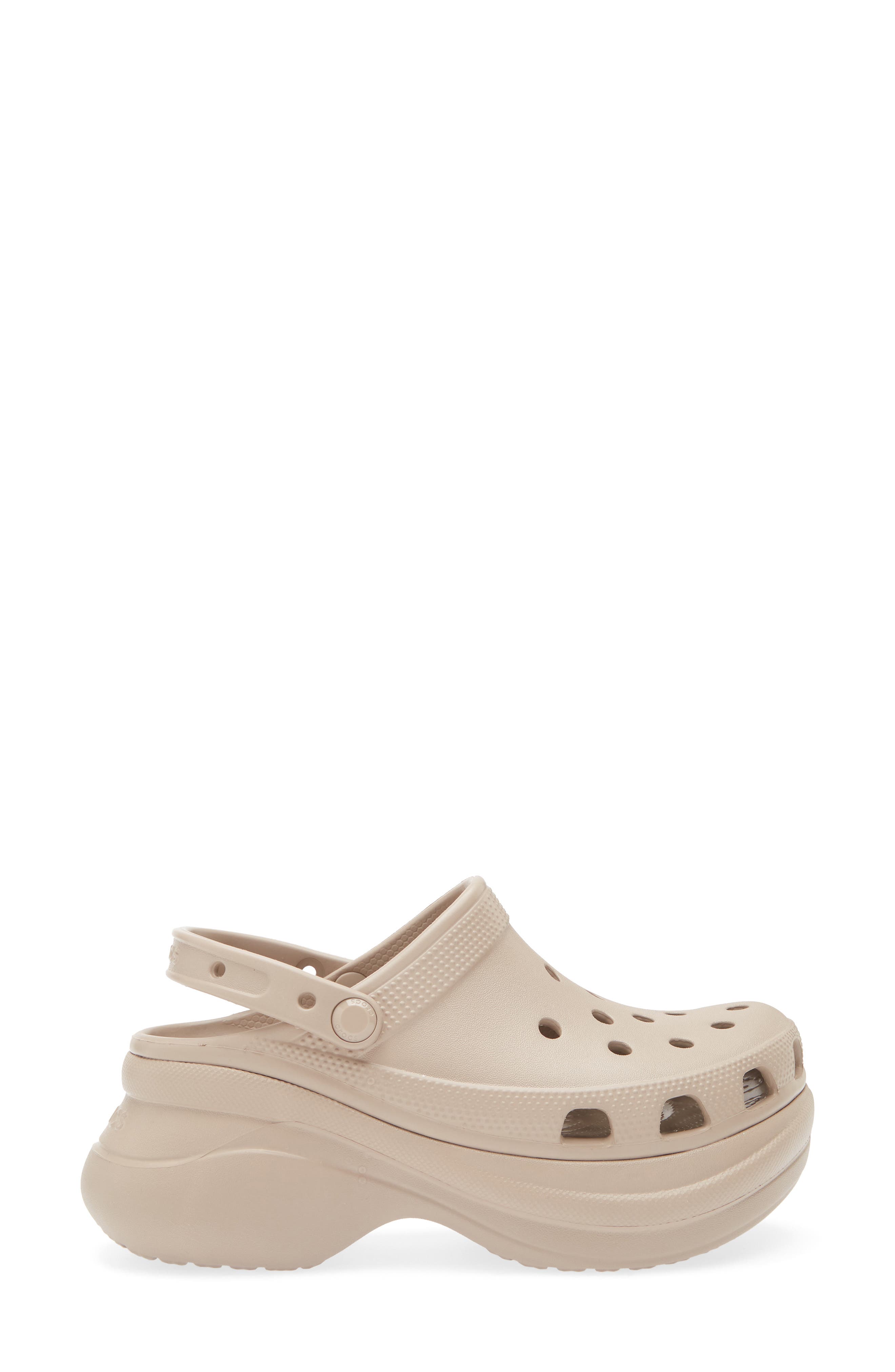 CROCS Classic Bae Platform Clog, Alternate, color, Taupe